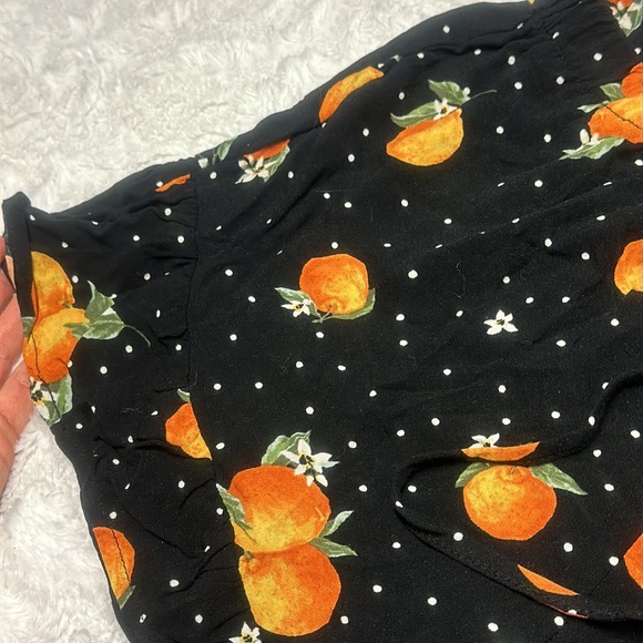 Bebop Orange Blossom Polka Dot Flowy Shorts size Medium - Picture 3 of 5